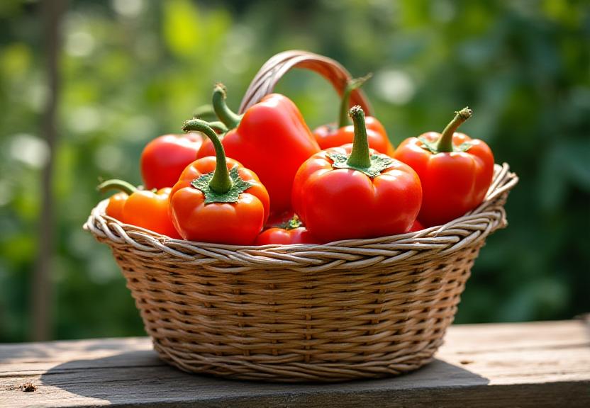 Lush urban garden harvest